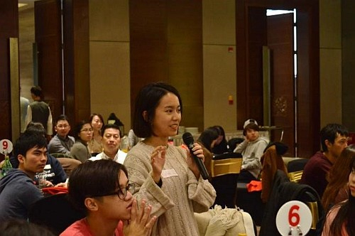 同學們就在華東地區生活及就業等積極發問。