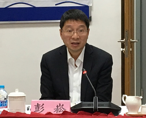 上海張江綜合性國家科學中心辦公室專職副主任彭崧。