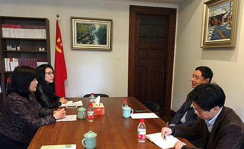 駐滬辦主任訪問浙江省政府駐上海辦事處。