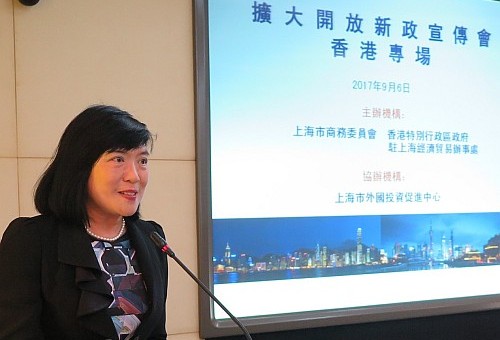 駐滬辦主任鄧仲敏在宣傳會上致辭。